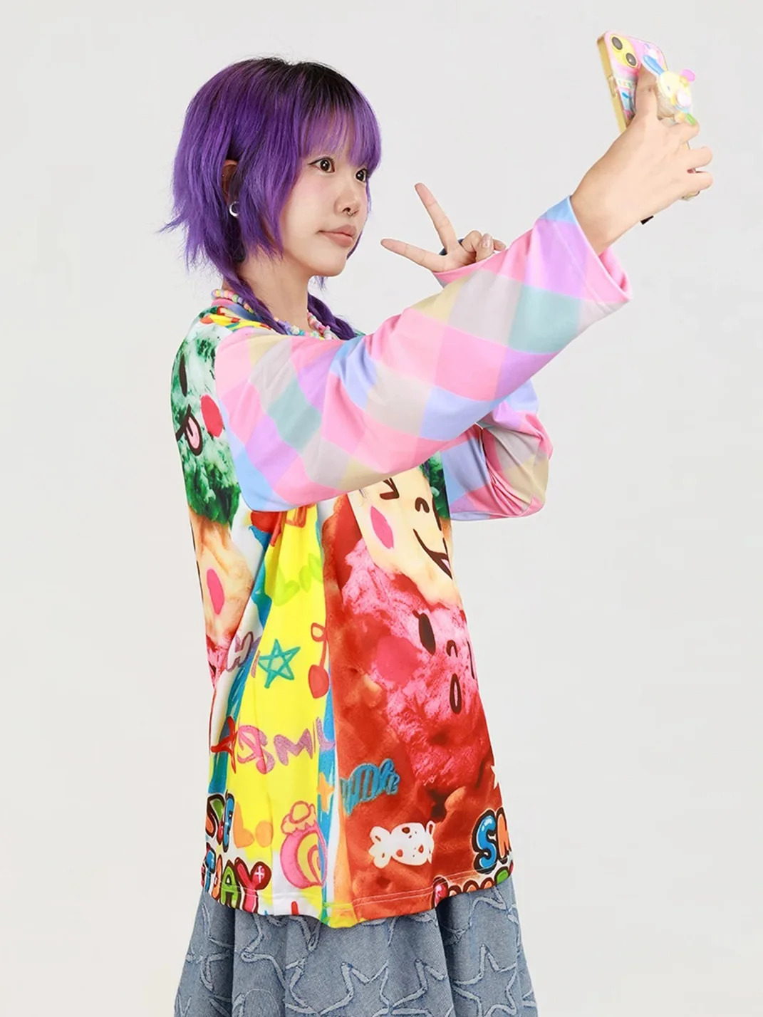 NIHONKIDS | Ice Cream Long Sleeve Top