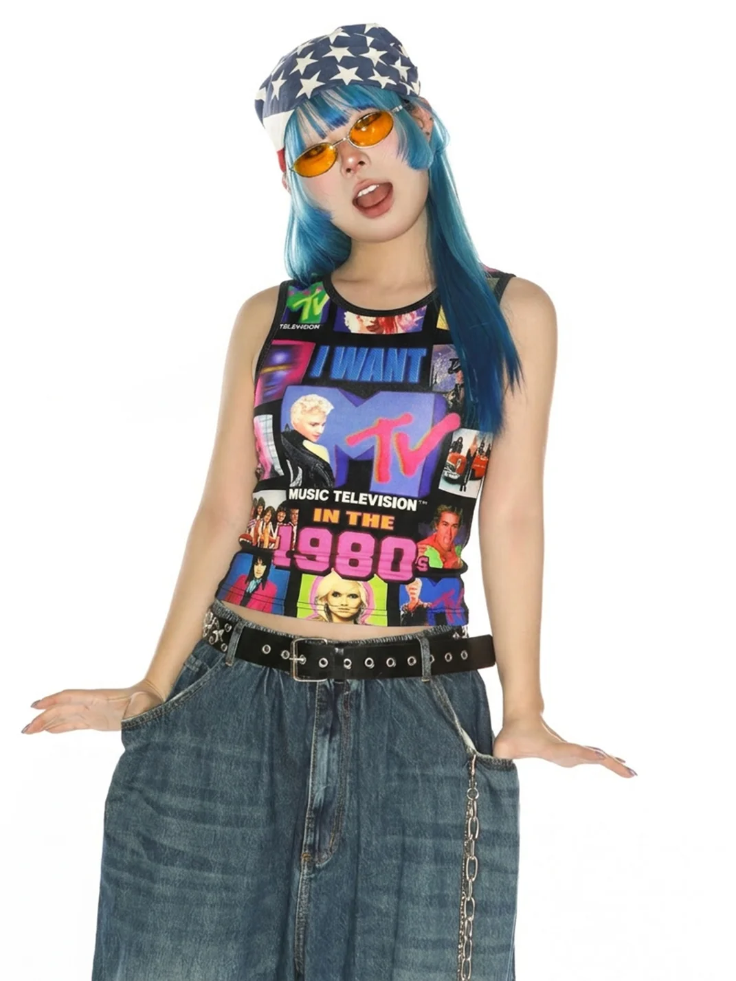 DeadEndKids | Cute Print Stretch Sleeveless Vest