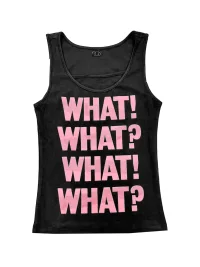 Gods plan | Women's Black and Pink Slogan Graphic Fitted Tank Top