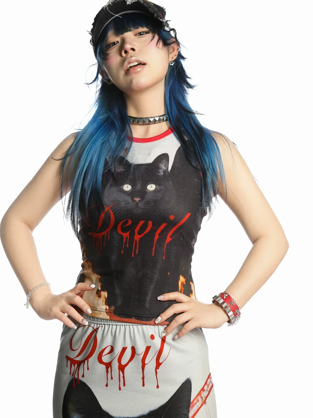 DeadEndKids | Cute Print Stretch Sleeveless Vest