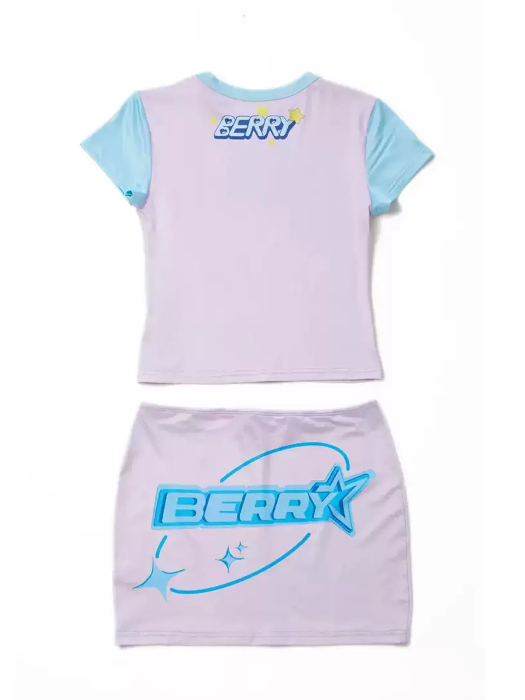 BlackBerry | Anime Print Top Skirt Set