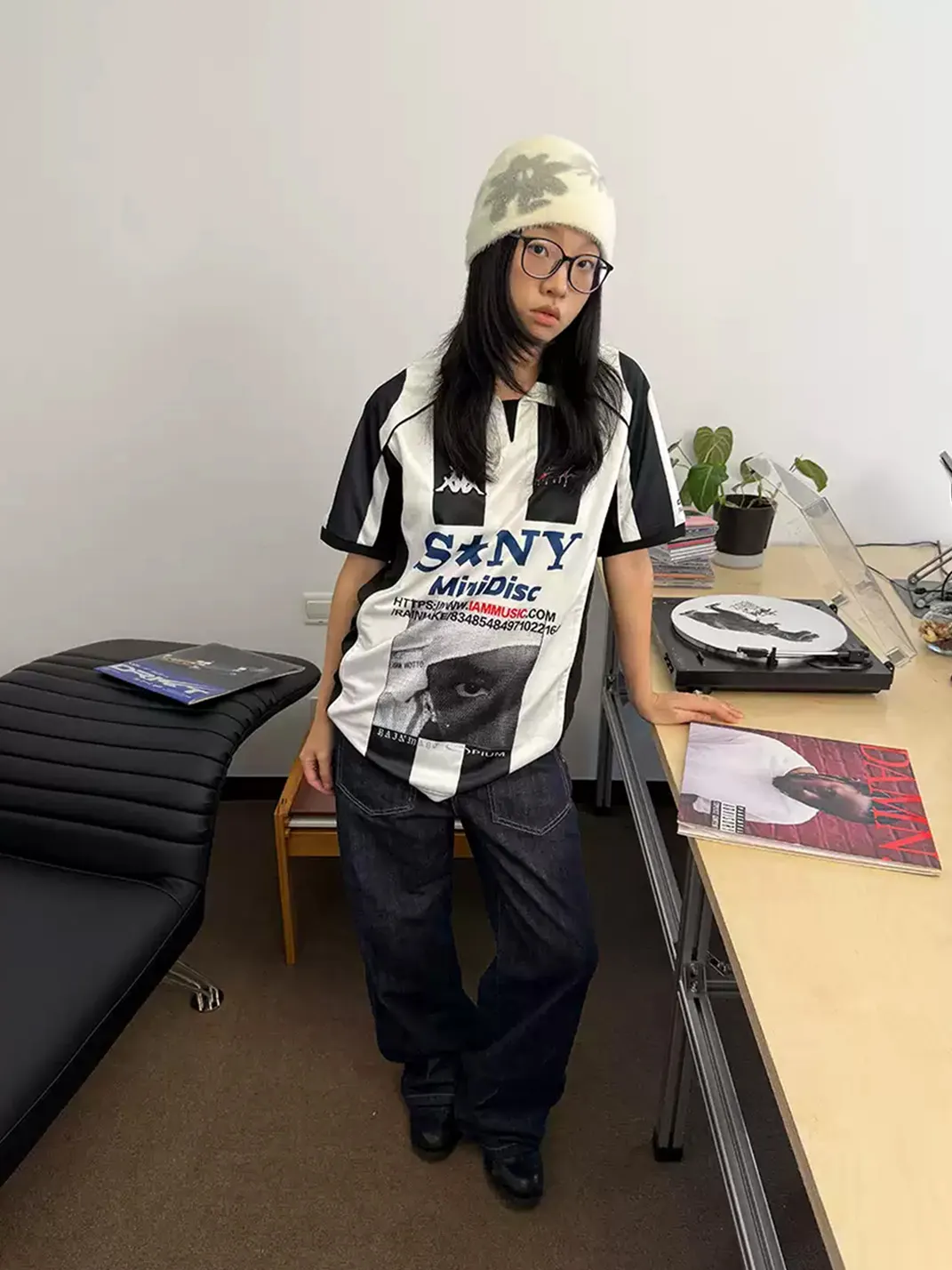 RAINMAKE | Striped Graphic Polo Jersey