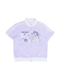 Hashtag DDD | Star Print Angel Graphic Zip Top
