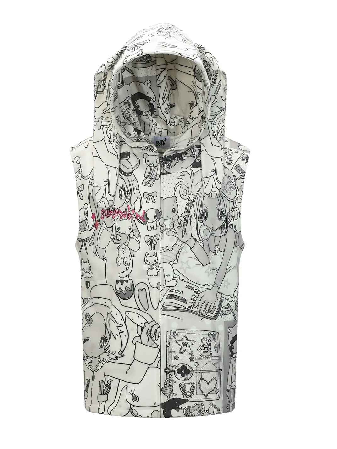 BlackBerry | Rabbit Ear Cartoon Hooded Vest