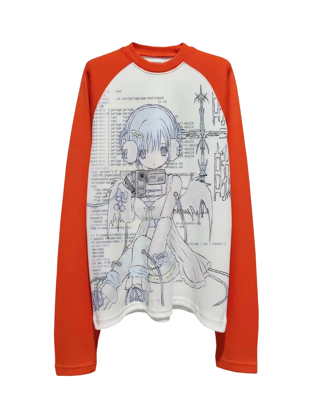 SHIBU | Anime Graphic Raglan Long-Sleeve T-Shirt