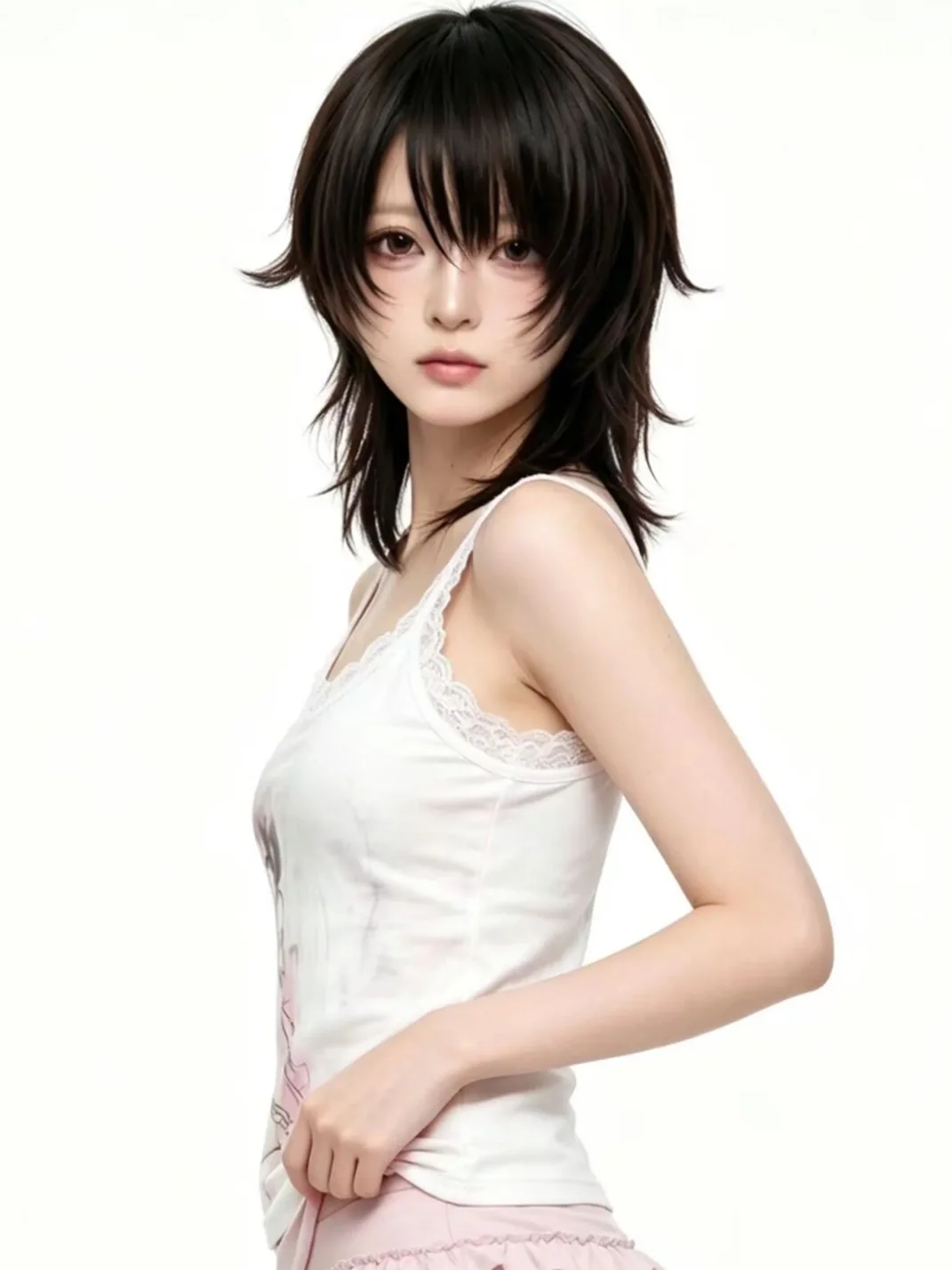 WEBBAR | White Lace Stretch Camisole