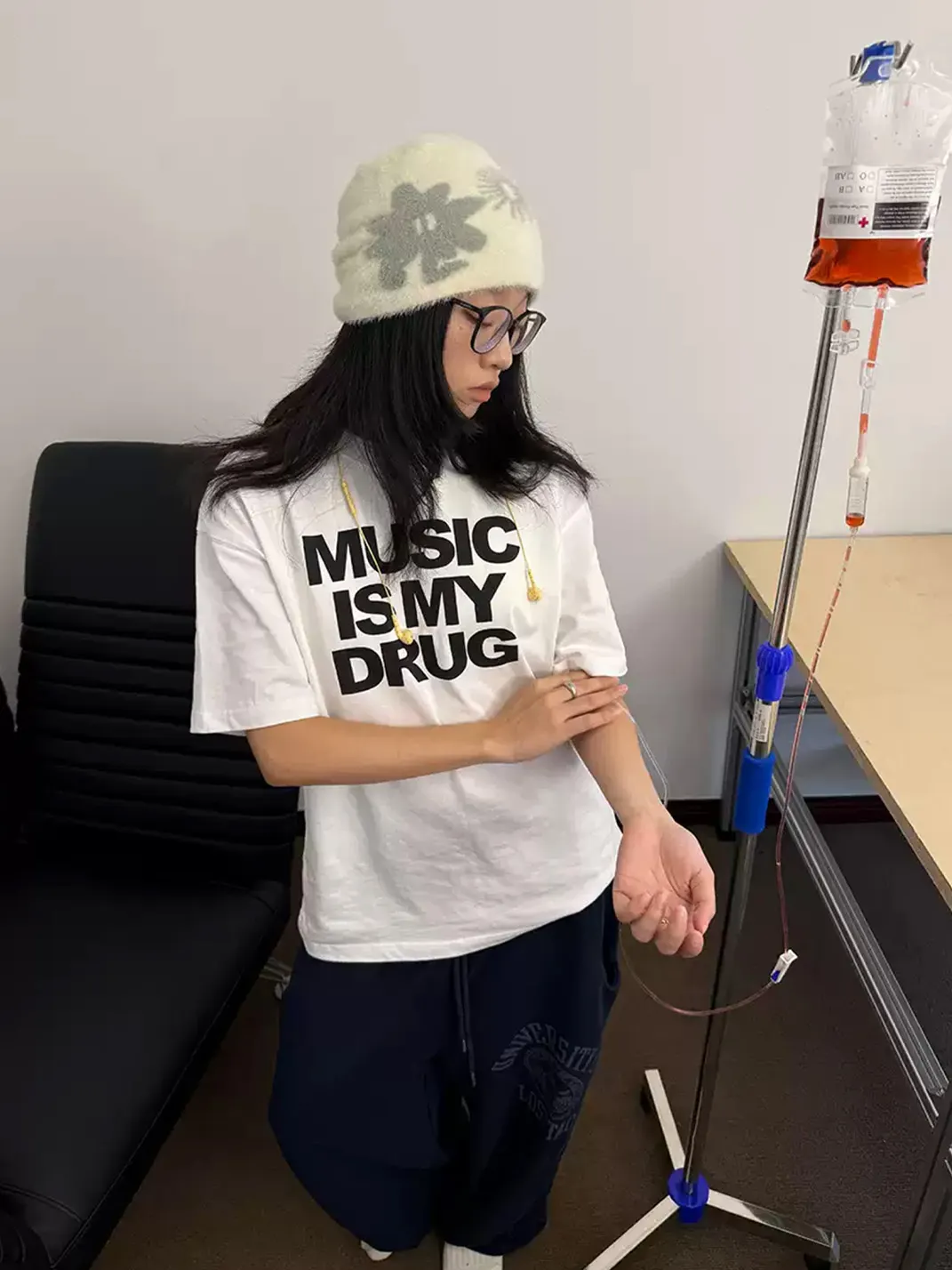 RAINMAKE | Music Is My Drug Slogan T-Shirt