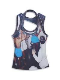 TRINITE | Deconstructed Wrap Sleeveless Tank Top
