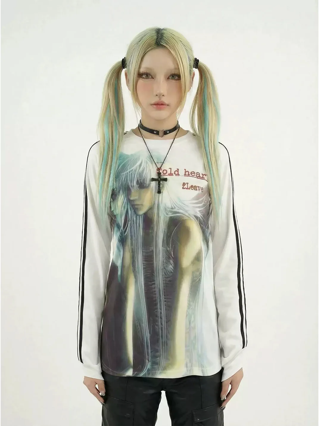 WEBBAR | Y2K Anime Character Heavyweight Long Sleeve Soccer Jersey