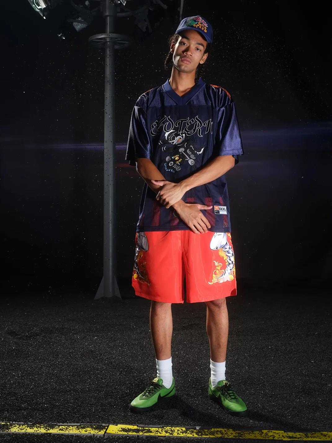 ESOTERIC THING | Flaming Nail Graphic Shorts