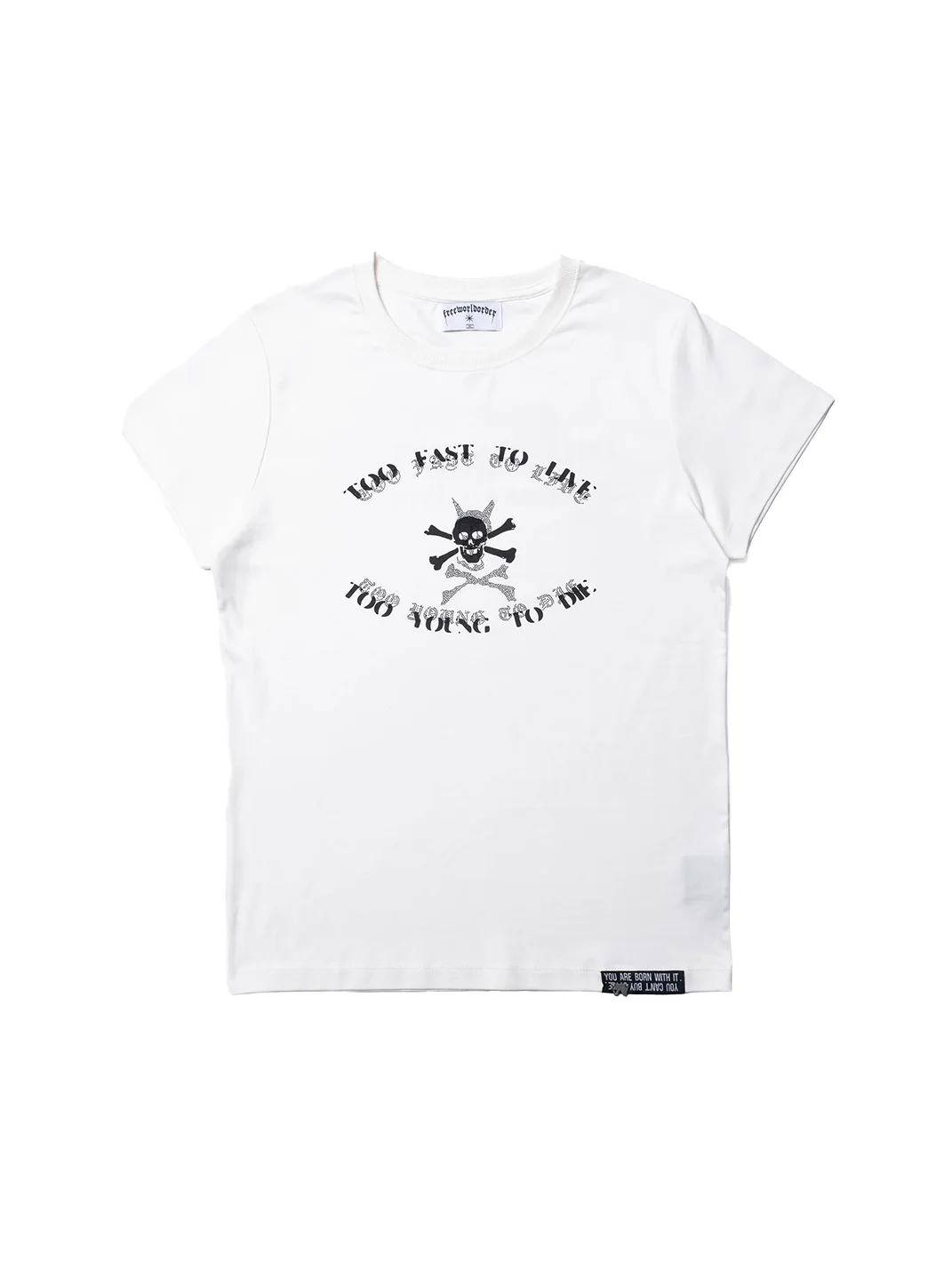 FVVO | Rhinestone Slogan Tee