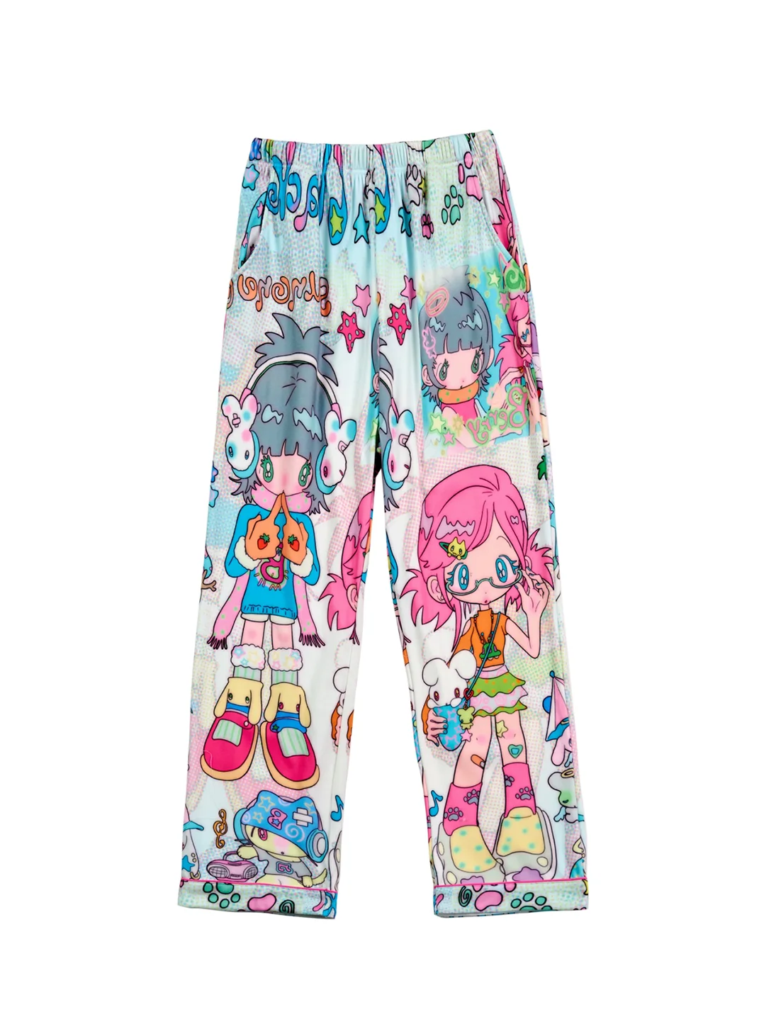 BlackBerry | Cartoon Two-Girl Printed Long-Sleeve Pajama Set