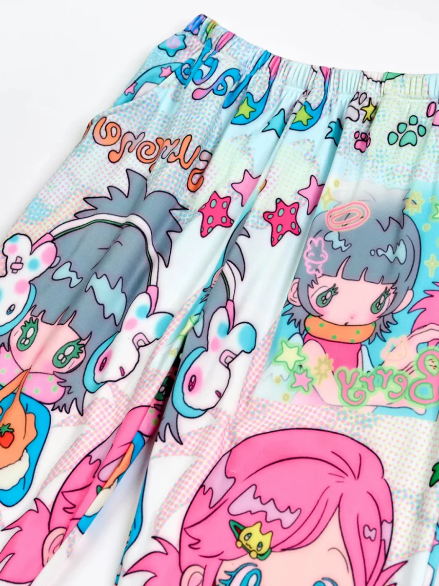 BlackBerry | Cartoon Two-Girl Printed Long-Sleeve Pajama Set - 4