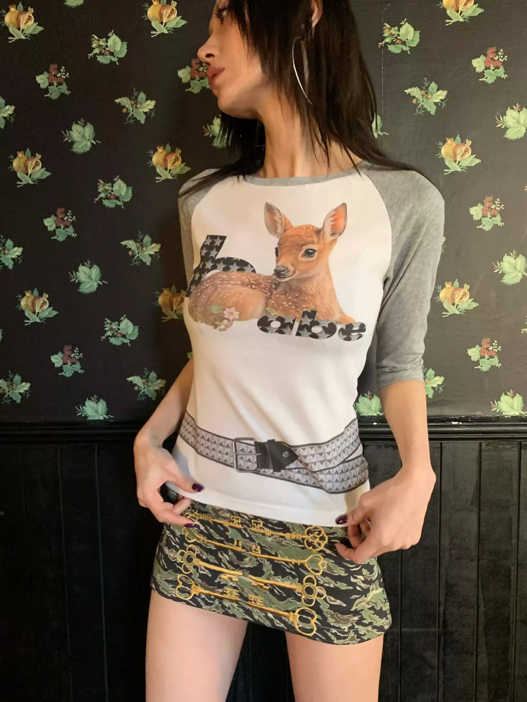 FOURFORTY | Key Embroidered Mini Skort
