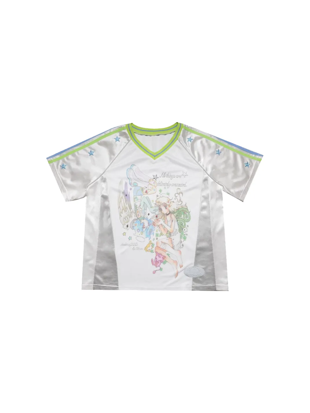 Hashtag DDD | Star Print Raglan Jersey Tee