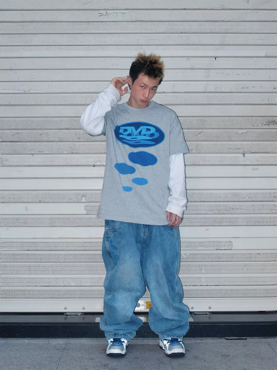 Game one | Oversized DVD Graphic Crew-Neck T-Shirt