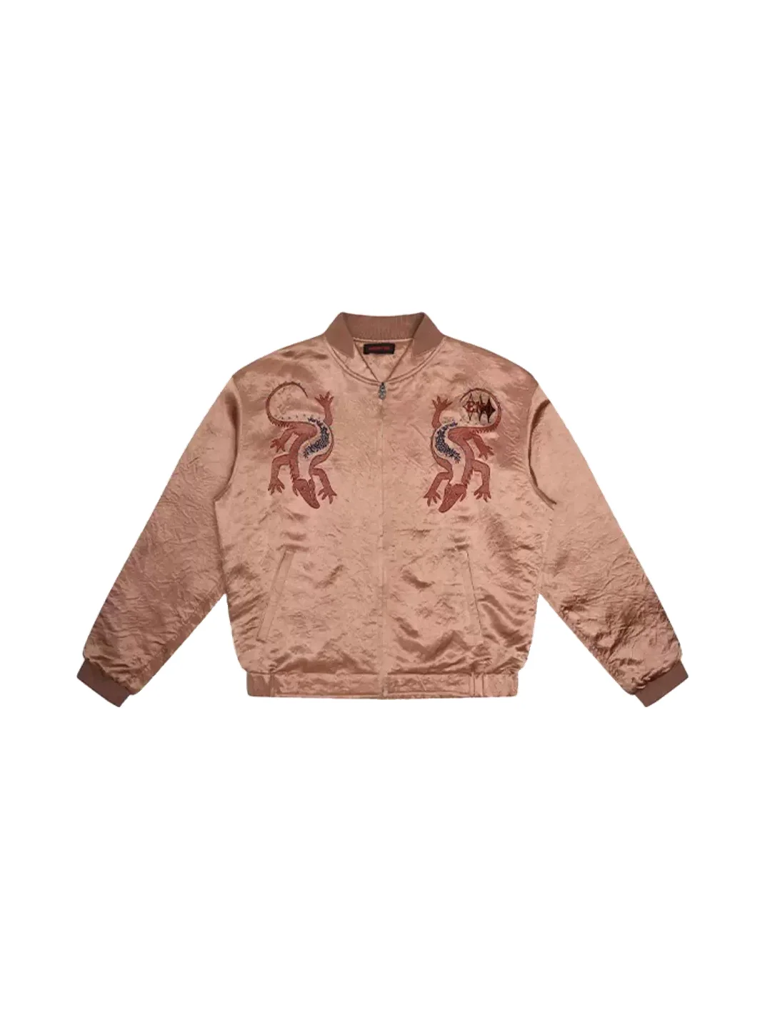 EMOBROTHER | Mirrored Tiger Print Acetate Sukajan Jacket