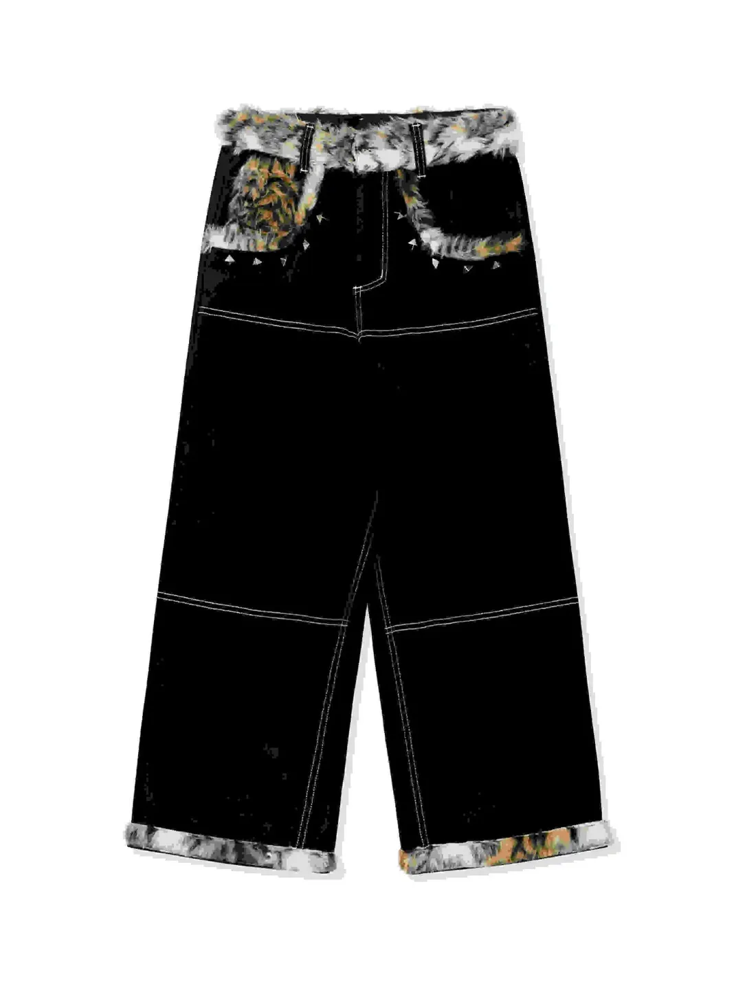Game one | 26FW Snake Leopard Baggy Jeans