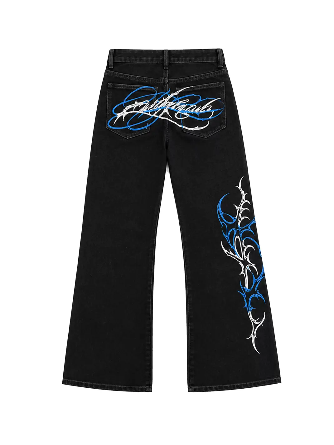 PAIKI | Thorn Embroidered Flared Jeans