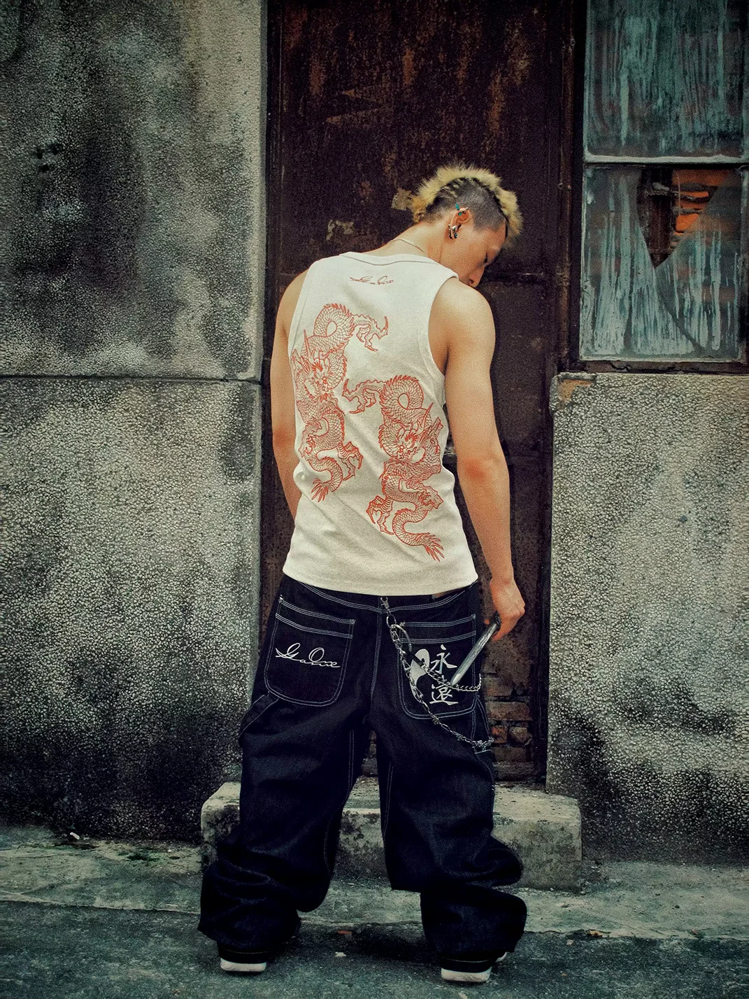 Game one | 26SS Vintage Dragon Tank Top