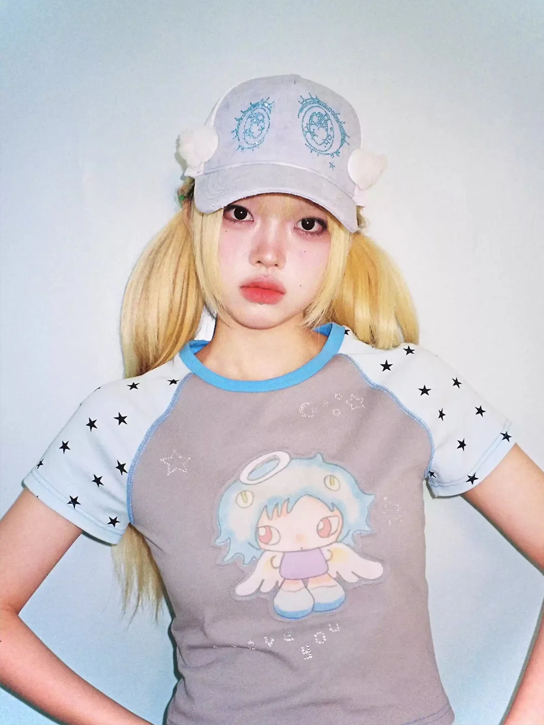 Hashtag DDD | Angel Print Raglan T-Shirt