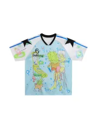 BlackBerry | Grass No. 6 Light Blue Short-Sleeve Football Jersey