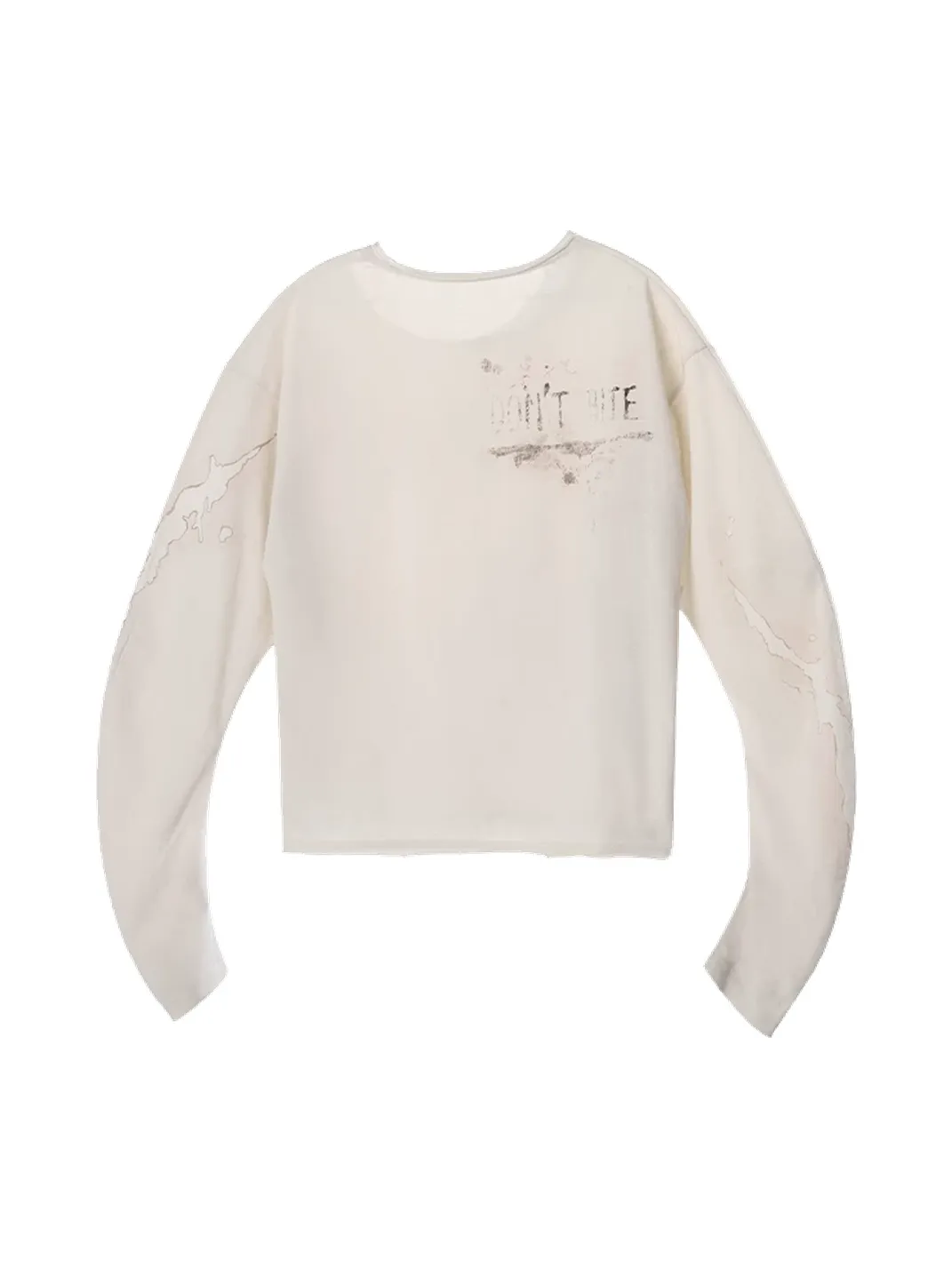 EMOBROTHER | Rage Bait Graphic Curved-Sleeve Long Sleeve T-Shirt