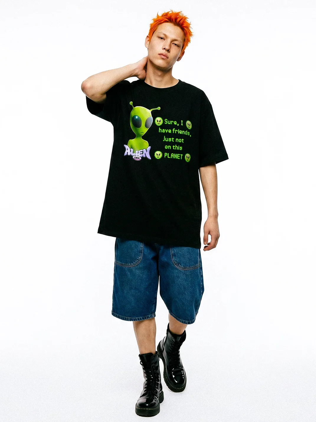 DeadEndKids | Alien Y2K Oversized T-Shirt