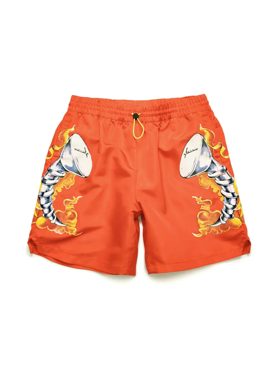ESOTERIC THING | Flaming Nail Graphic Shorts - 4