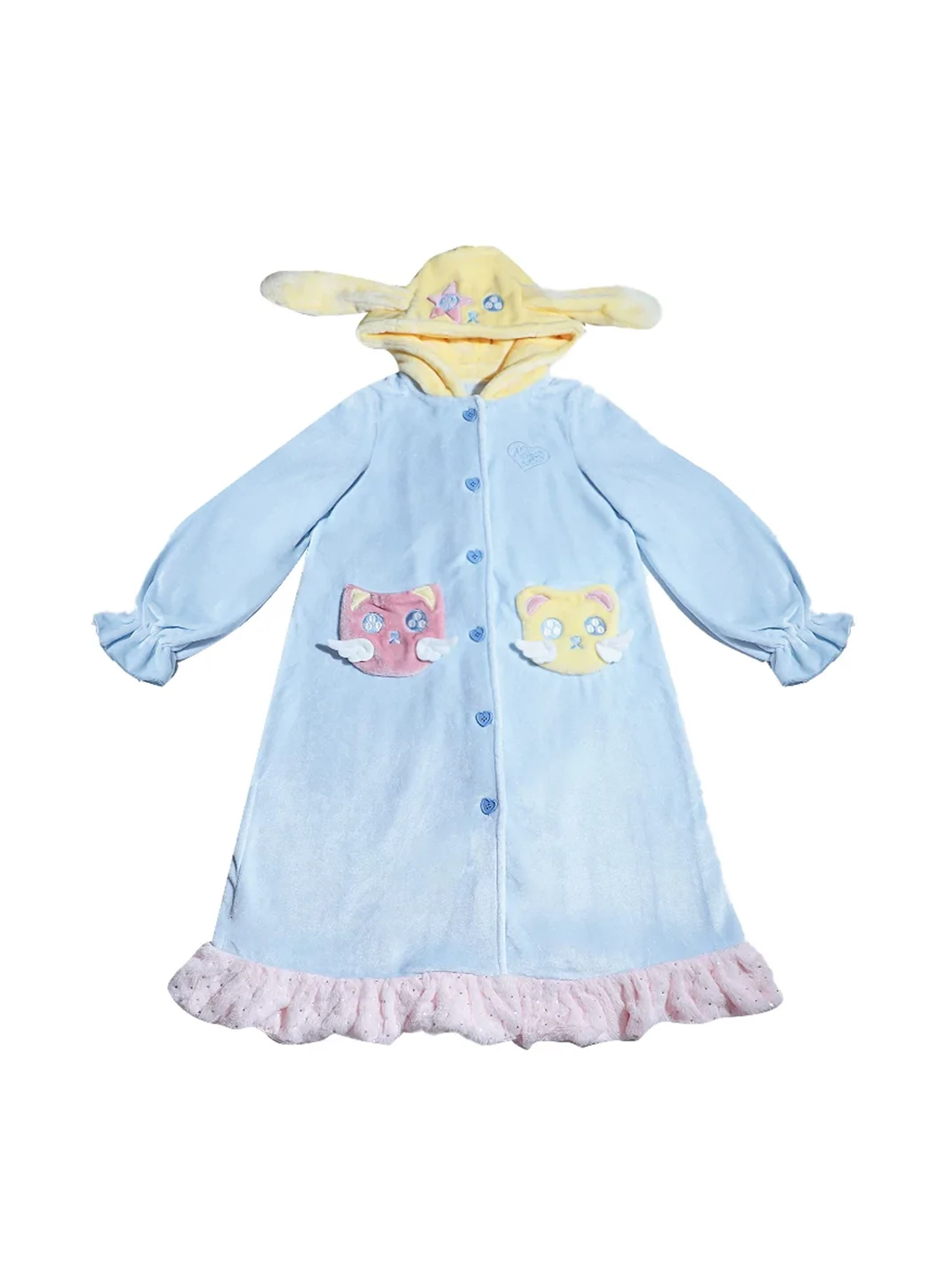 Hashtag DDD | Pastel Winged Animal Hooded Plush Sleep Robe