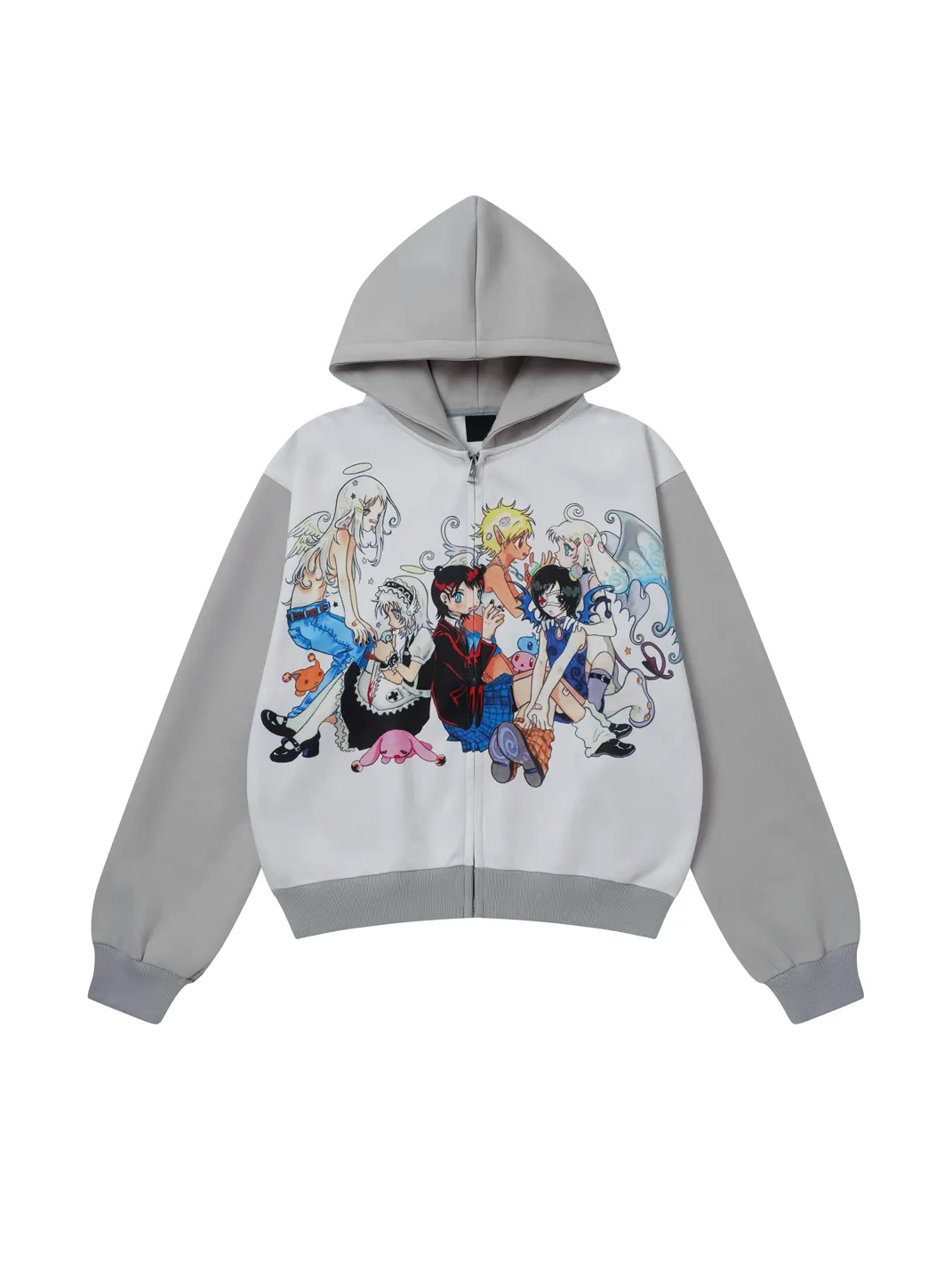 BlackBerry | Angel and Demon Cartoon Hooded Jacket