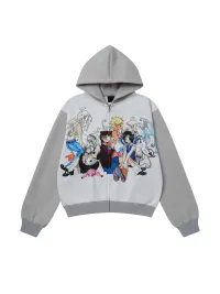 BlackBerry | Angel and Demon Cartoon Hooded Jacket