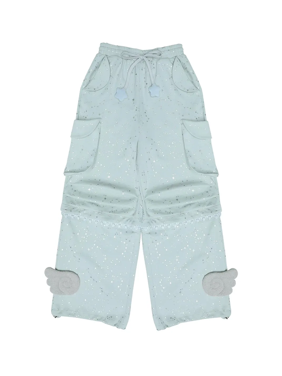Hashtag DDD | Y2K Star Print Convertible Cargo Pants