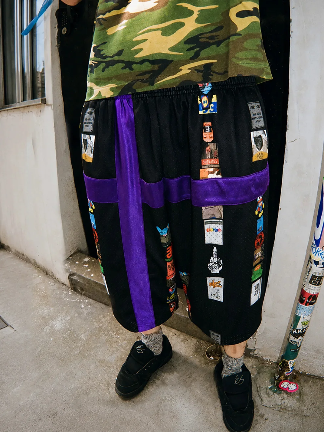 ESOTERIC THING | Unisex Random Printed Mesh Basketball Shorts