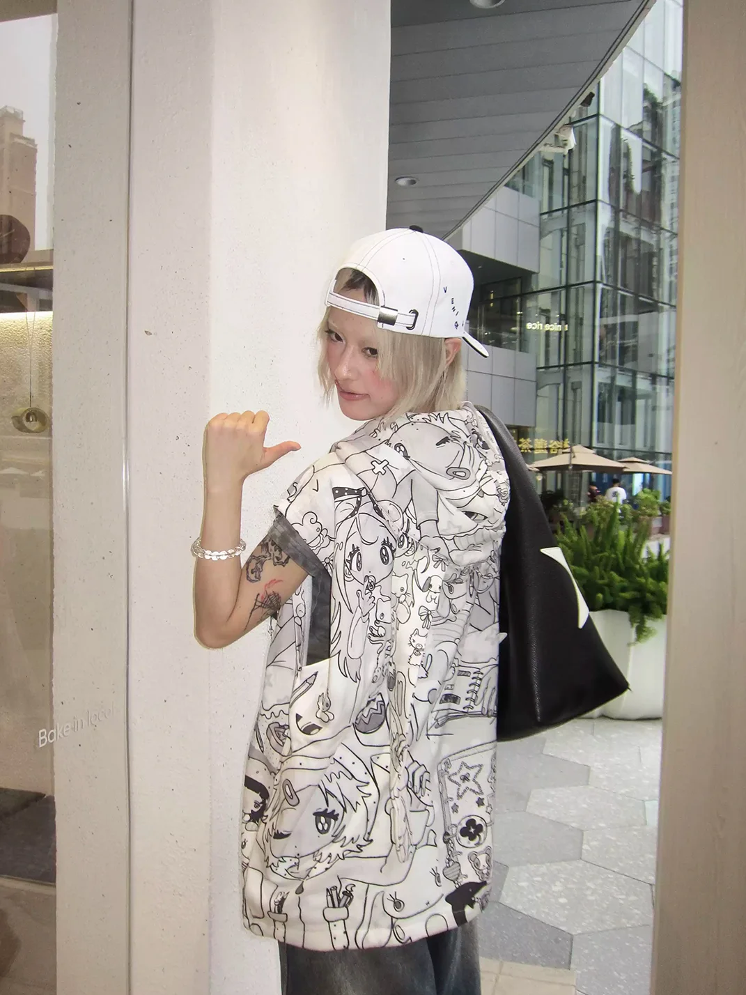 BlackBerry | Rabbit Ear Cartoon Hooded Vest