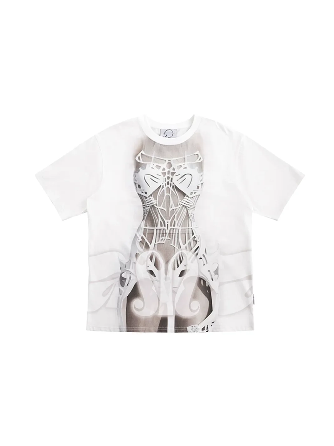 DAMAGE ASIA | Skeleton Corset Graphic Oversized T-Shirt