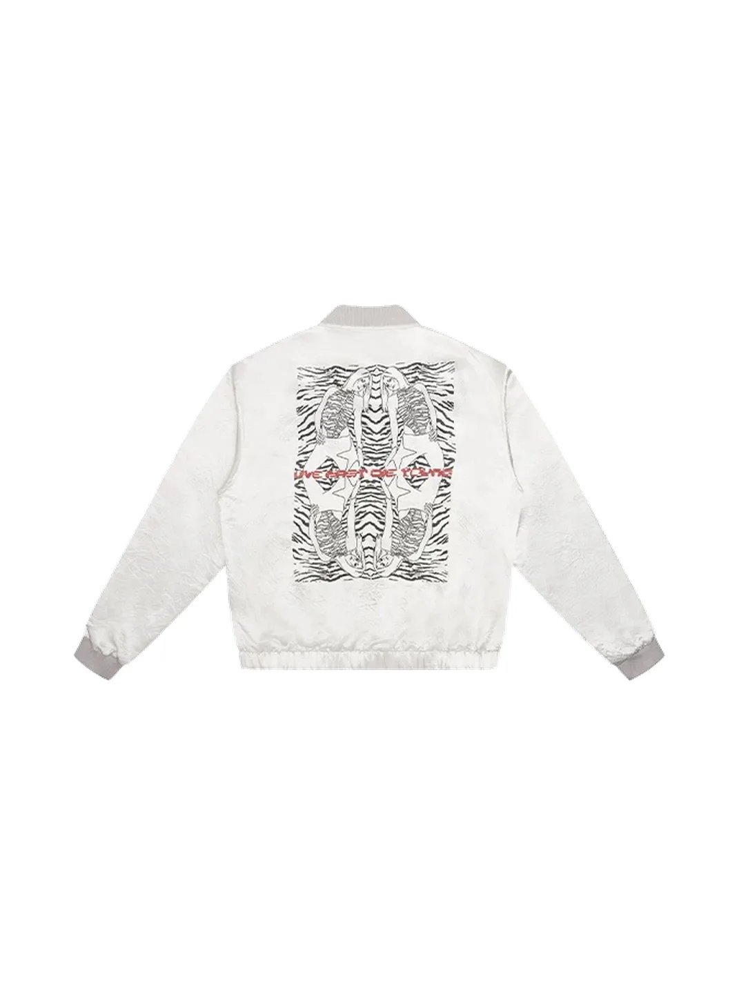 EMOBROTHER | Mirrored Tiger Print Acetate Sukajan Jacket