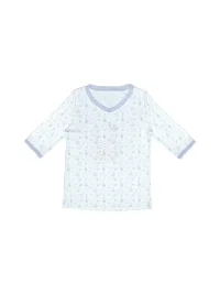 Hashtag DDD | Y2K Angel Cat Polka Dot V-Neck Three-Quarter Sleeve T-Shirt