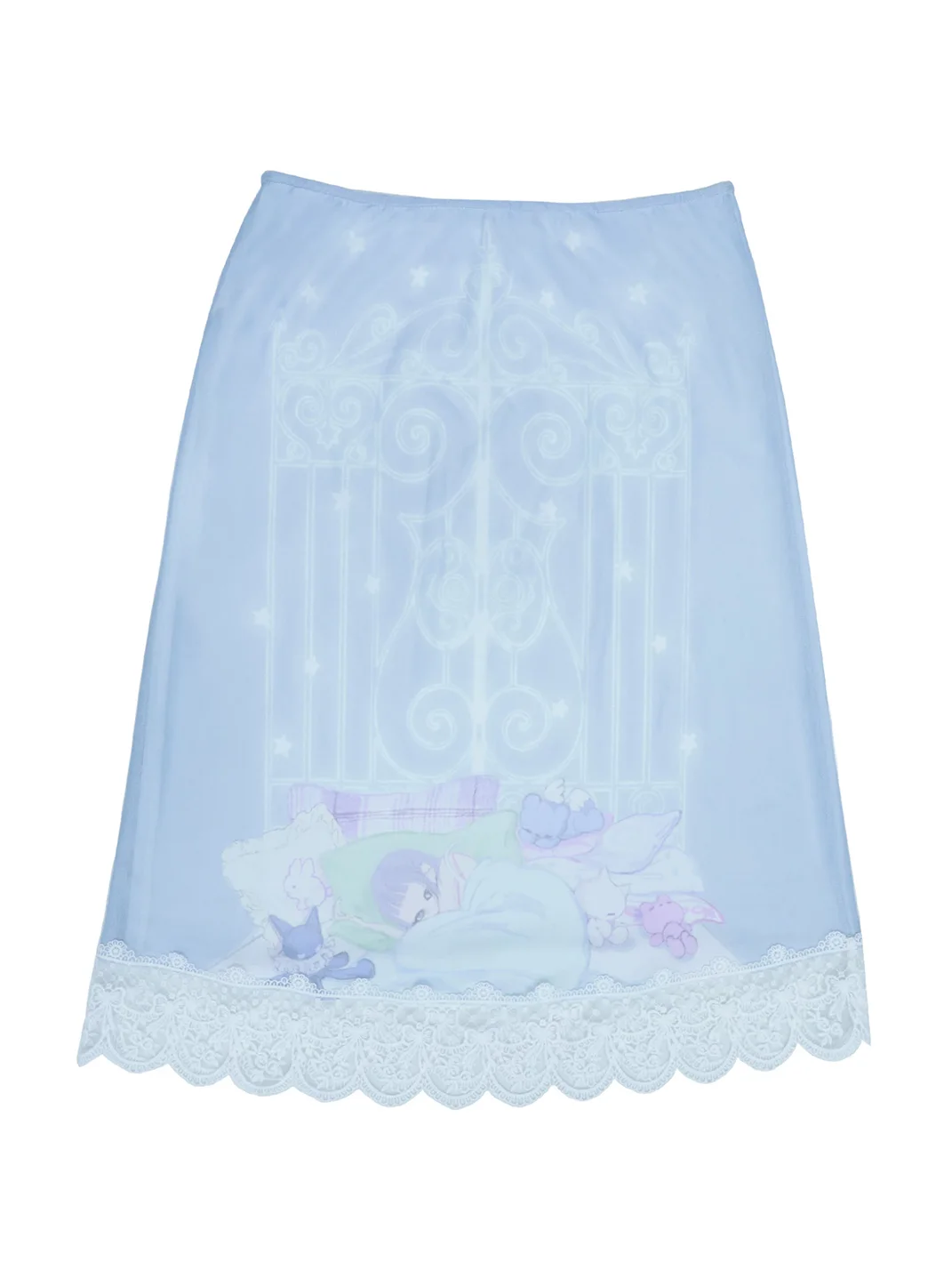 Hashtag DDD | Reversible Lace Mesh Midi Skirt