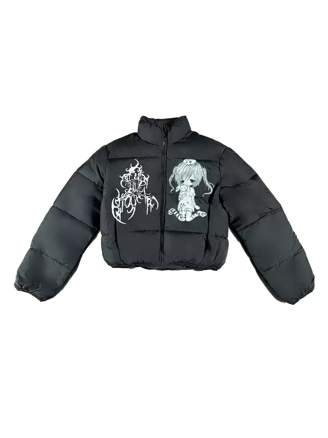 WEBBAR | Dark Anime Thick Puffer Jacket