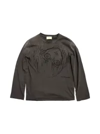 SHIBU | Distressed Anime Line Art Long Sleeve T-Shirt