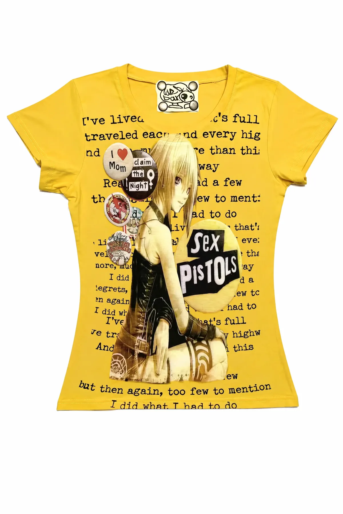 WEBBAR | Sex Pistols 2D Graphic Short Sleeve T-Shirt
