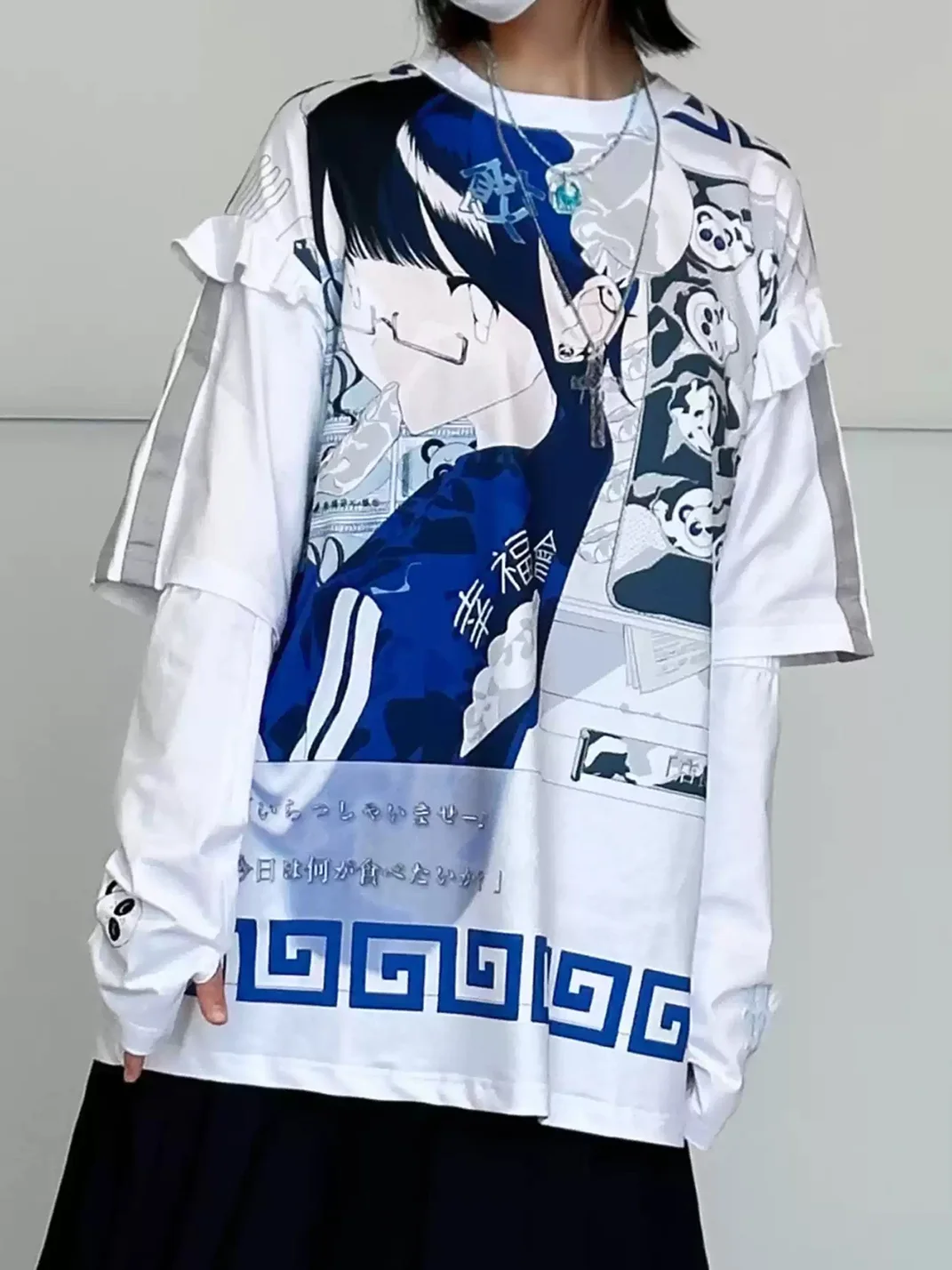 AXBD | Original Water-Tone Graphic Oversized T-Shirt