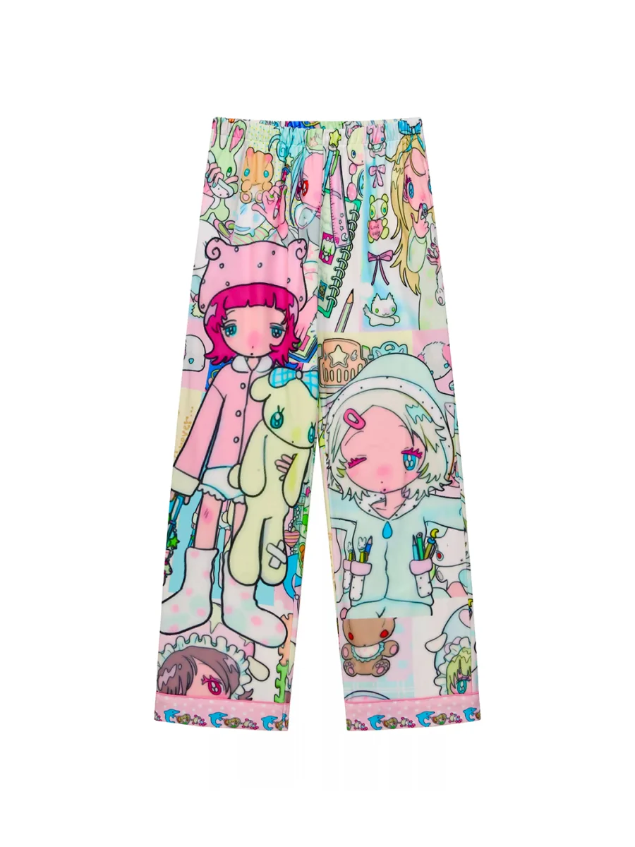 BlackBerry | Cartoon Print Long Sleeve Pajama Set - 2