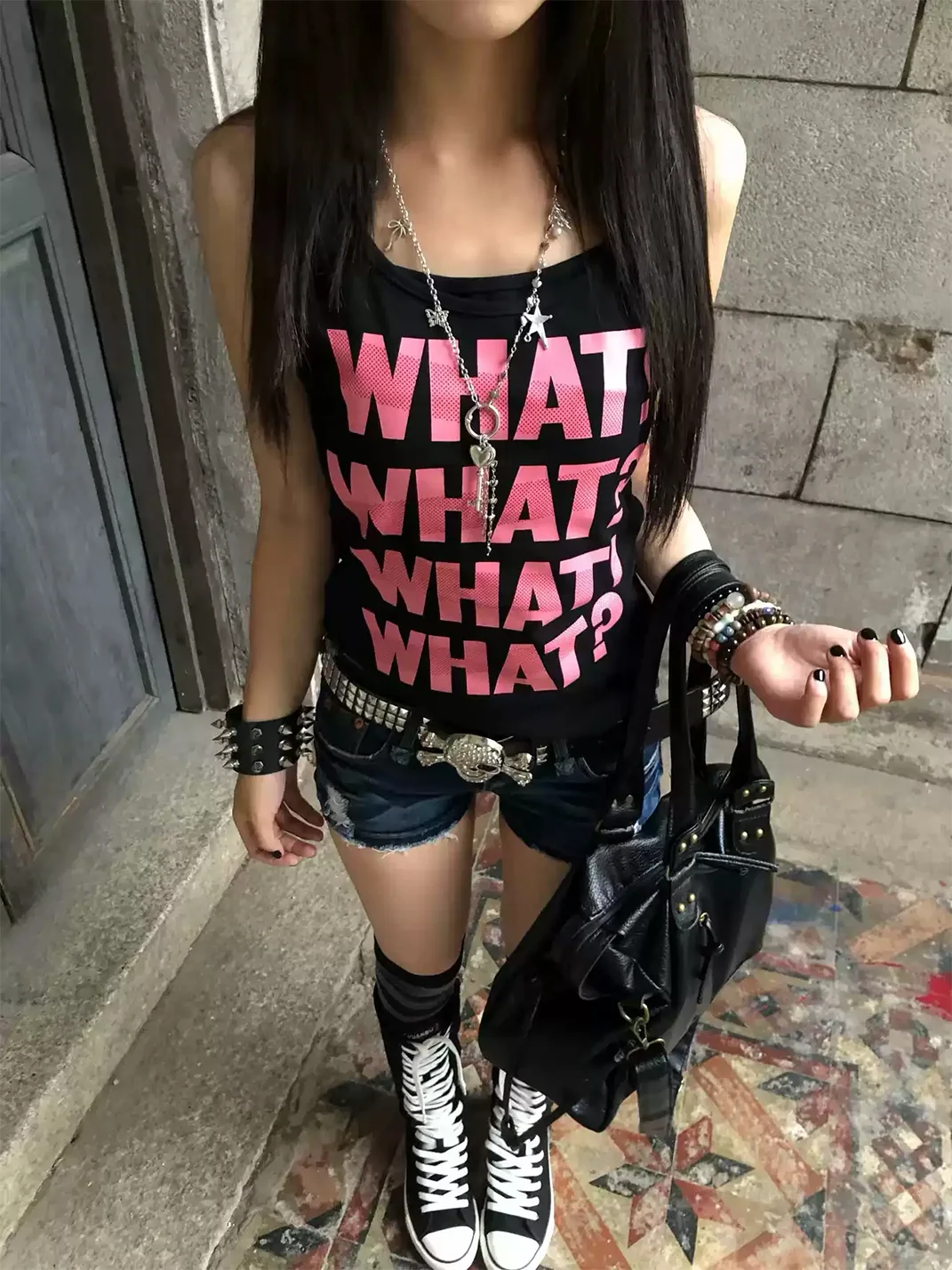 Gods plan | Women's Black and Pink Slogan Graphic Fitted Tank Top