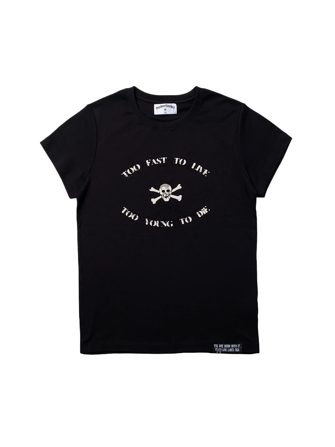 FVVO | Rhinestone Slogan Tee