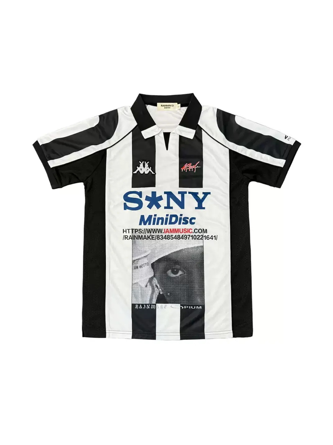 RAINMAKE | Striped Graphic Polo Jersey