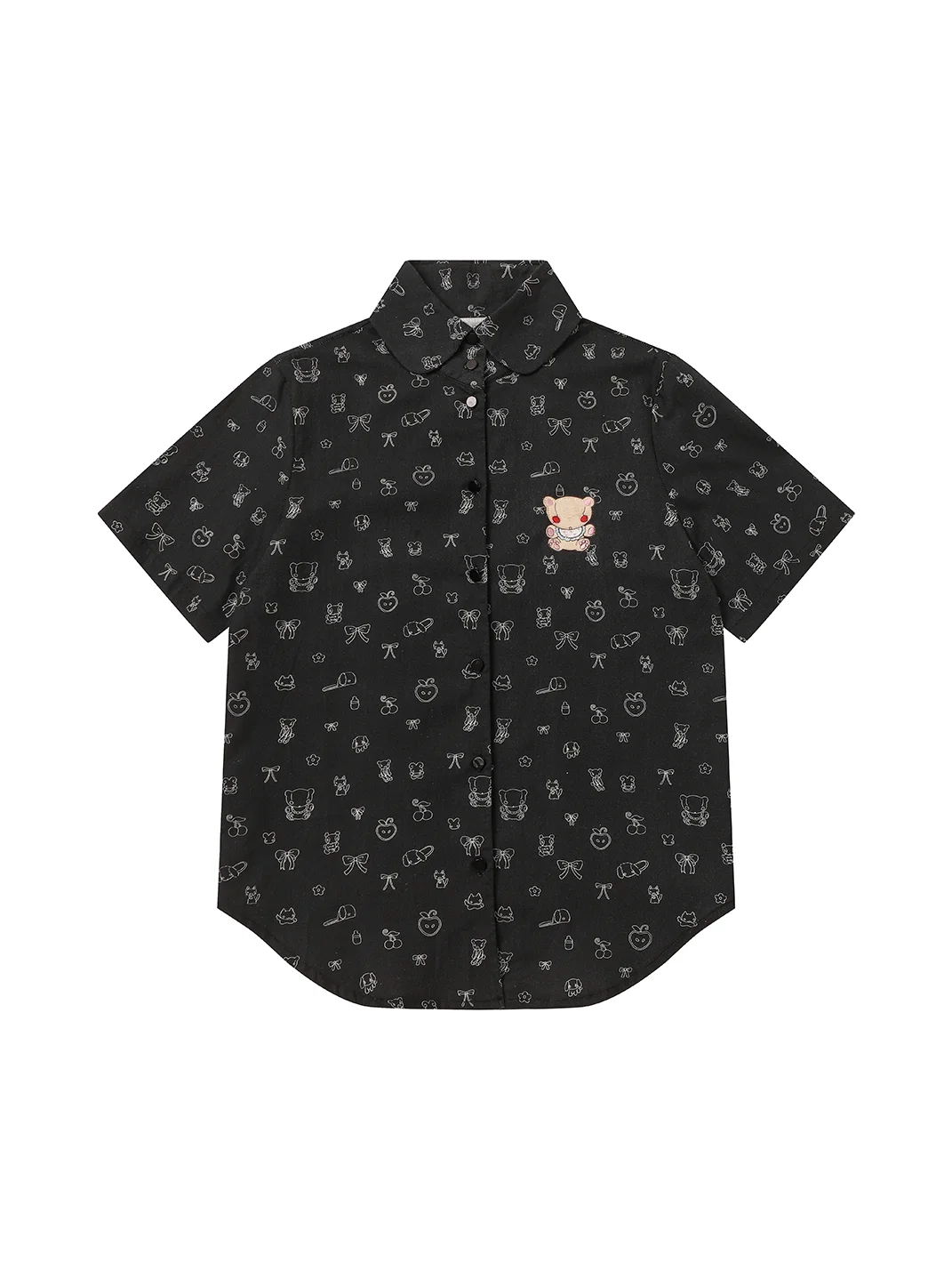 BlackBerry | Bear Print Fitted Shirt