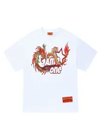 Game one | 21SS Short Sleeve T-Shirt With Dragon Print