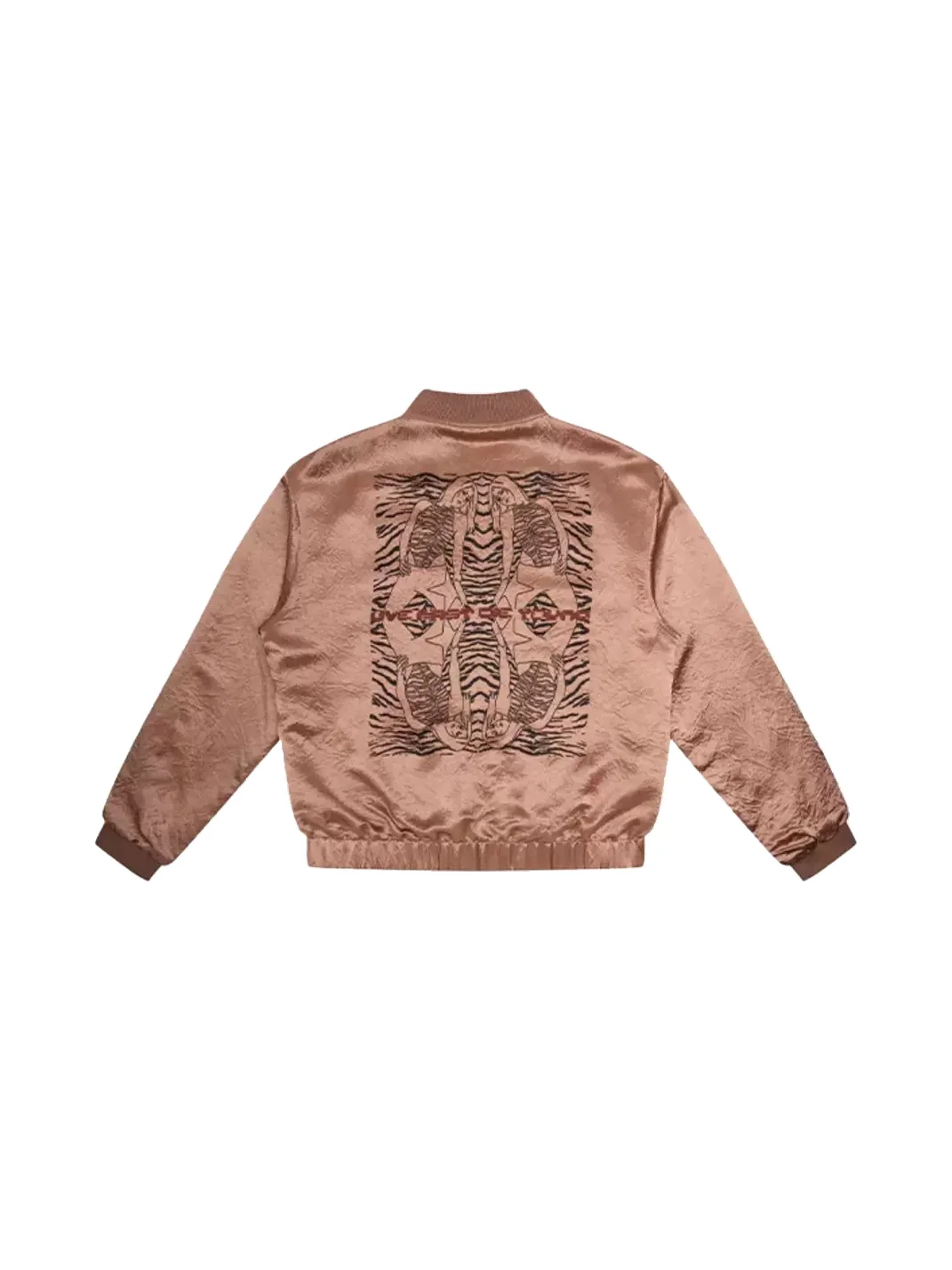 EMOBROTHER | Mirrored Tiger Print Acetate Sukajan Jacket